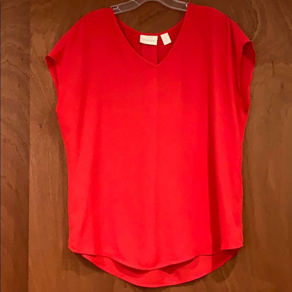 Red dressy blouse